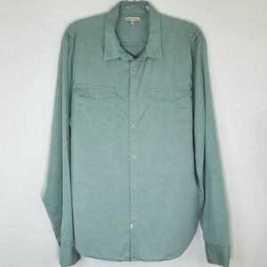 CALVIN KLEIN JEANS Green Button-Up Shirt, XL